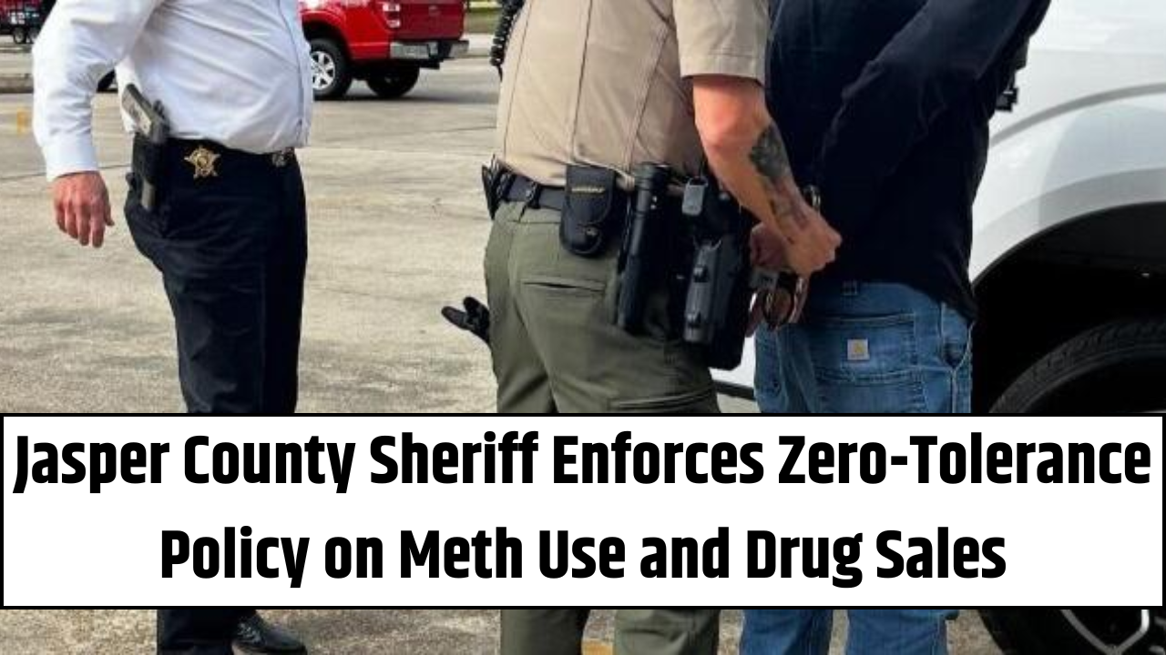 Jasper County Sheriff Enforces Zero-Tolerance Policy on Meth Use and Drug Sales